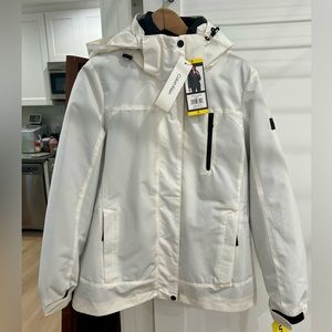 NWT Calvin Klein Ladies' 3-in-1 Systems Jacket, White, Small